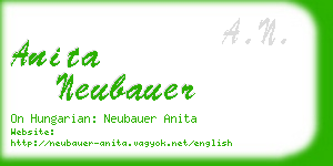 anita neubauer business card